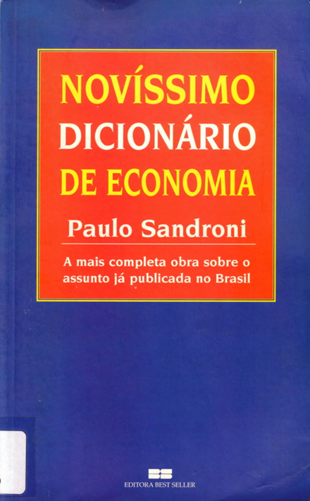 Novíssimo Dicionário de Economia